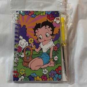 Betty Boop Mini Spiral Notebook with Pen